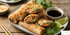 Try this Crispy Salmon Spring Rolls recipe today and enjoy a healthy, flavorful, and satisfying dish.