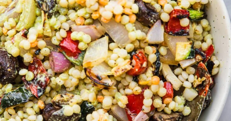 Mediterranean Couscous Salad with Grilled Vegetables