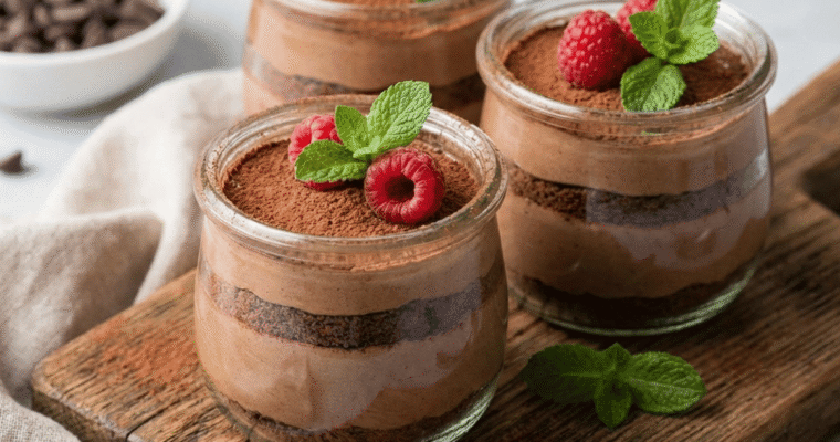 No-Bake Vegan Chocolate Cheesecake Cups