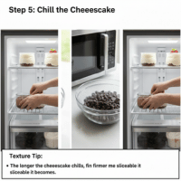 Refrigerate the no-bake vegan chocolate cheesecake cups for at least 30 minutes to allow them to set properly.