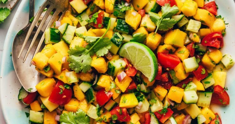 Vegan Easy Mango Cucumber Salad – Minimalist Baker Recipes
