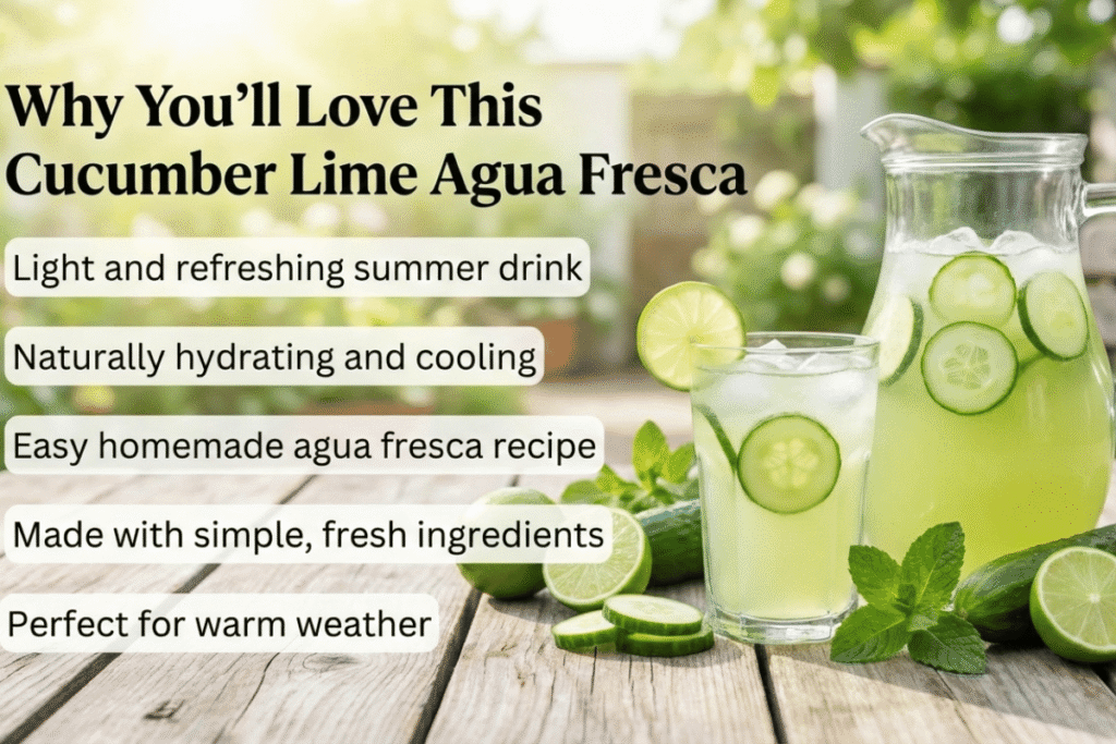 Why You’ll Love This Cucumber Lime Agua Fresca