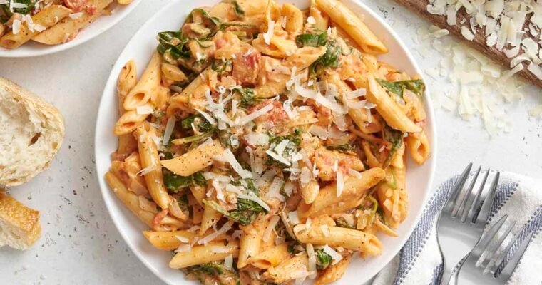 Creamy Tomato and Spinach Pasta Pasta Recipe