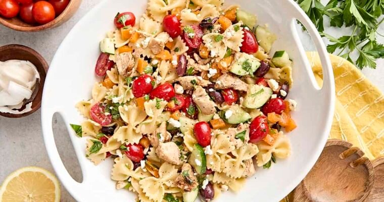Greek Chicken Pasta Salad – Budget Bytes Pasta Recipe