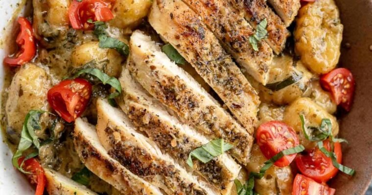 Pesto Chicken Gnocchi – Sweet Peas and Saffron