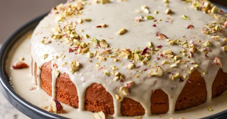 Vegan Triple Pistachio Cake Vegan (Gluten-free option)