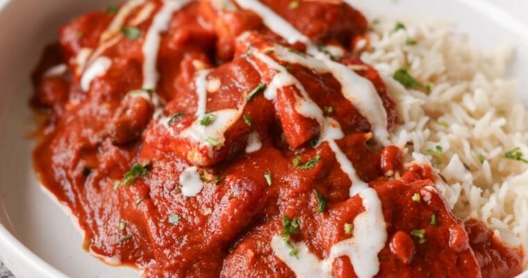 Vegan Vegan Kashmiri Lal “Paneer” Tofu (Lal Chaman)