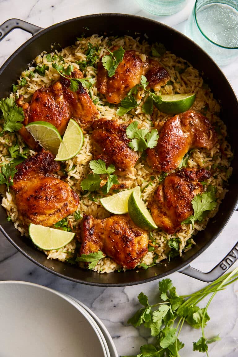 One Pan Cilantro Lime Chicken and Rice