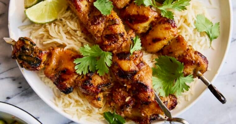 Peanut Chicken Kabobs