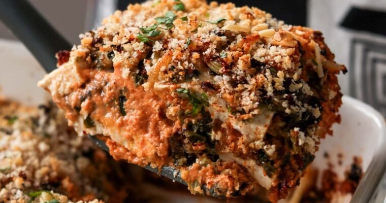 Vegan Marry Me Tofu Bake (no pasta lasagna)