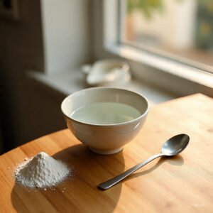 In a small bowl, sprinkle powdered gelatin over 3 tbsp cold water. Let sit for 5–10 minutes.
