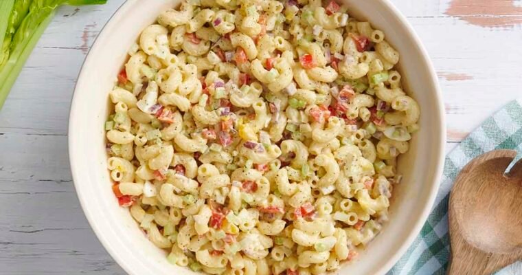 Macaroni Salad (Classic Summer Comfort Food) Pasta Recipe