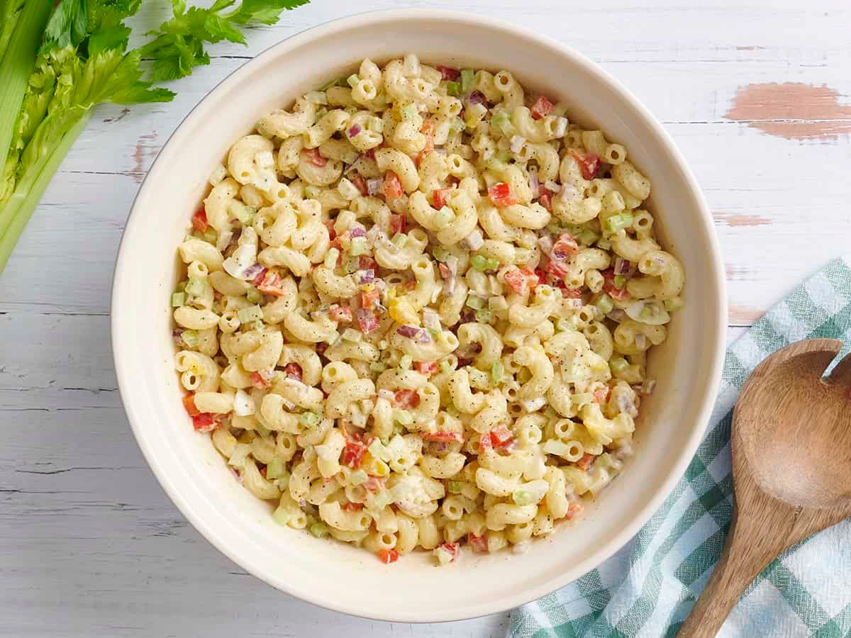 Macaroni Salad (Classic Summer Comfort Food) Pasta Recipe