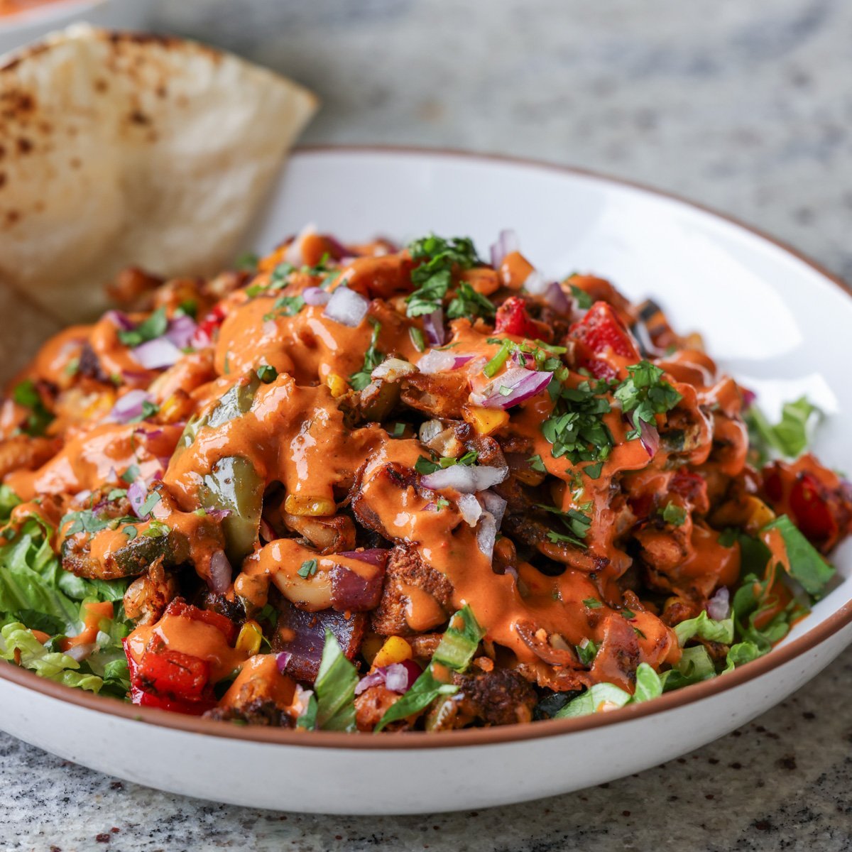 Vegan Smoky Cajun Veggies & Smashed White Beans (One Sheet-Pan)