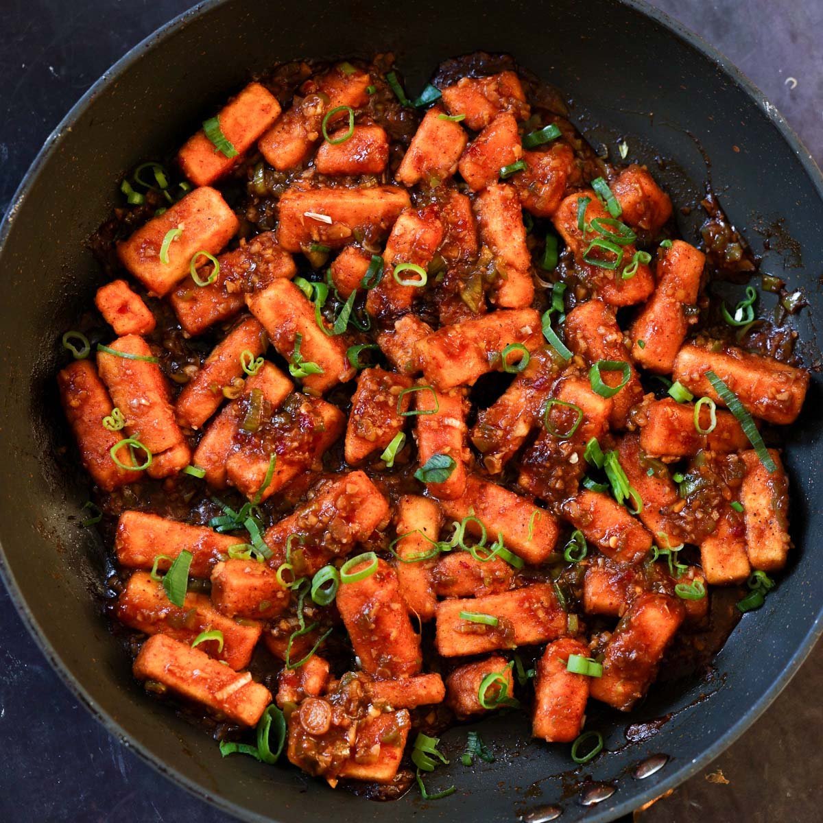 Vegan Tofu Manchurian (1-pan, 30 minutes)