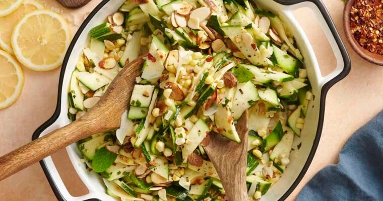 Zucchini, Corn, and Toasted Almond Salad
