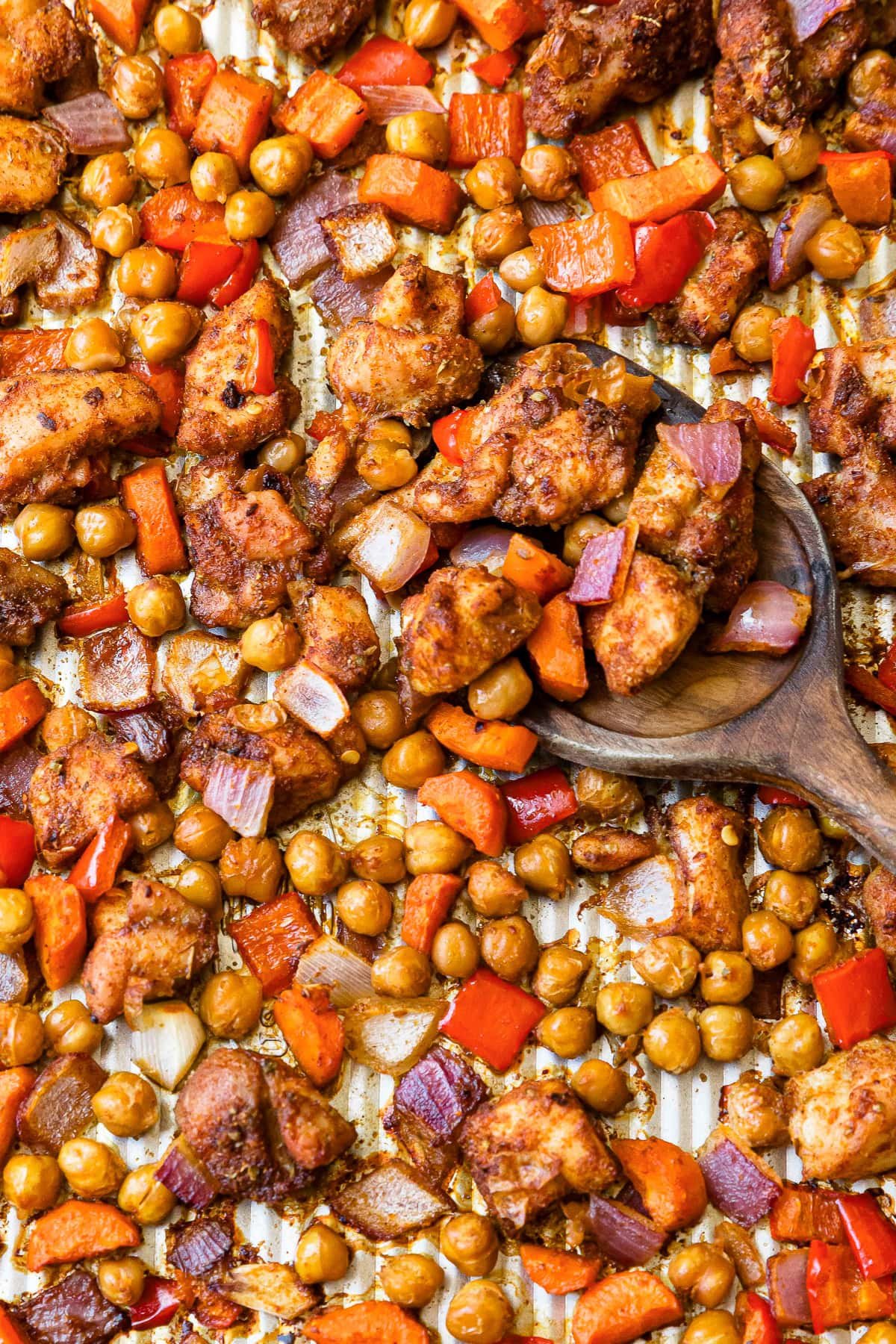 Chicken Shawarma Sheet Pan Dinner (Easy One Pan Meal)