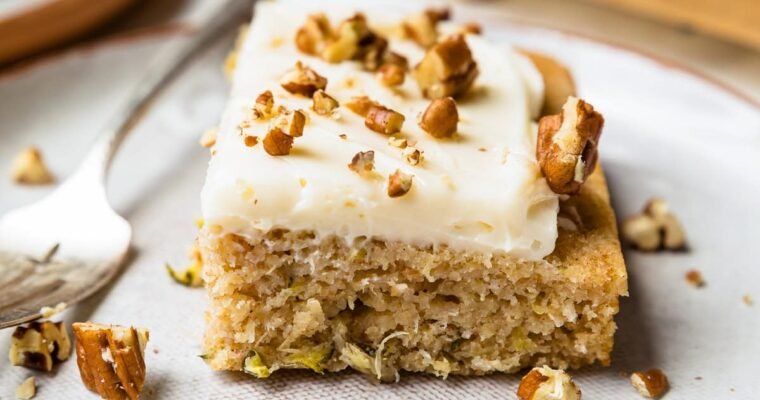 Zucchini Cake with Pineapple and Cream Cheese Frosting