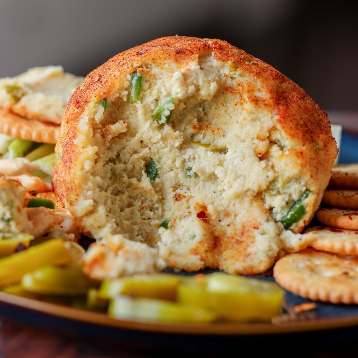 Vegan Vegan Jalapeño Popper Cheese Ball (30 Minutes)