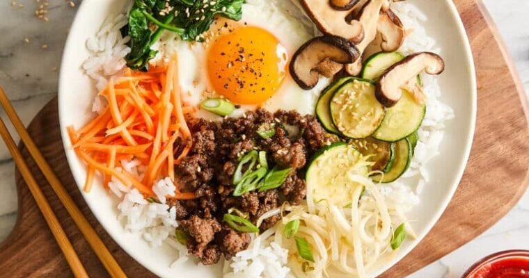 Quick Korean Bibimbap (Korean Rice Bowl)