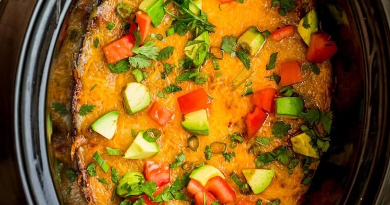 Crockpot Taco Dip (Easy Slow Cooker Appetizer)