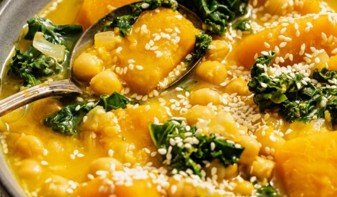 Vegan 1-Pot Kabocha Chickpea Miso Soup