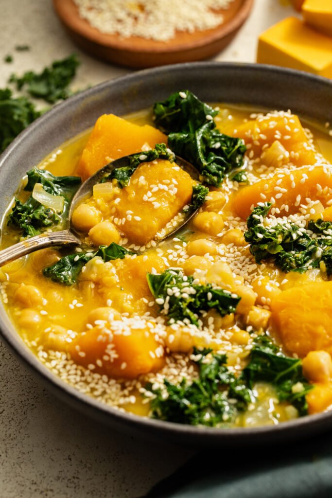 Vegan 1-Pot Kabocha Chickpea Miso Soup