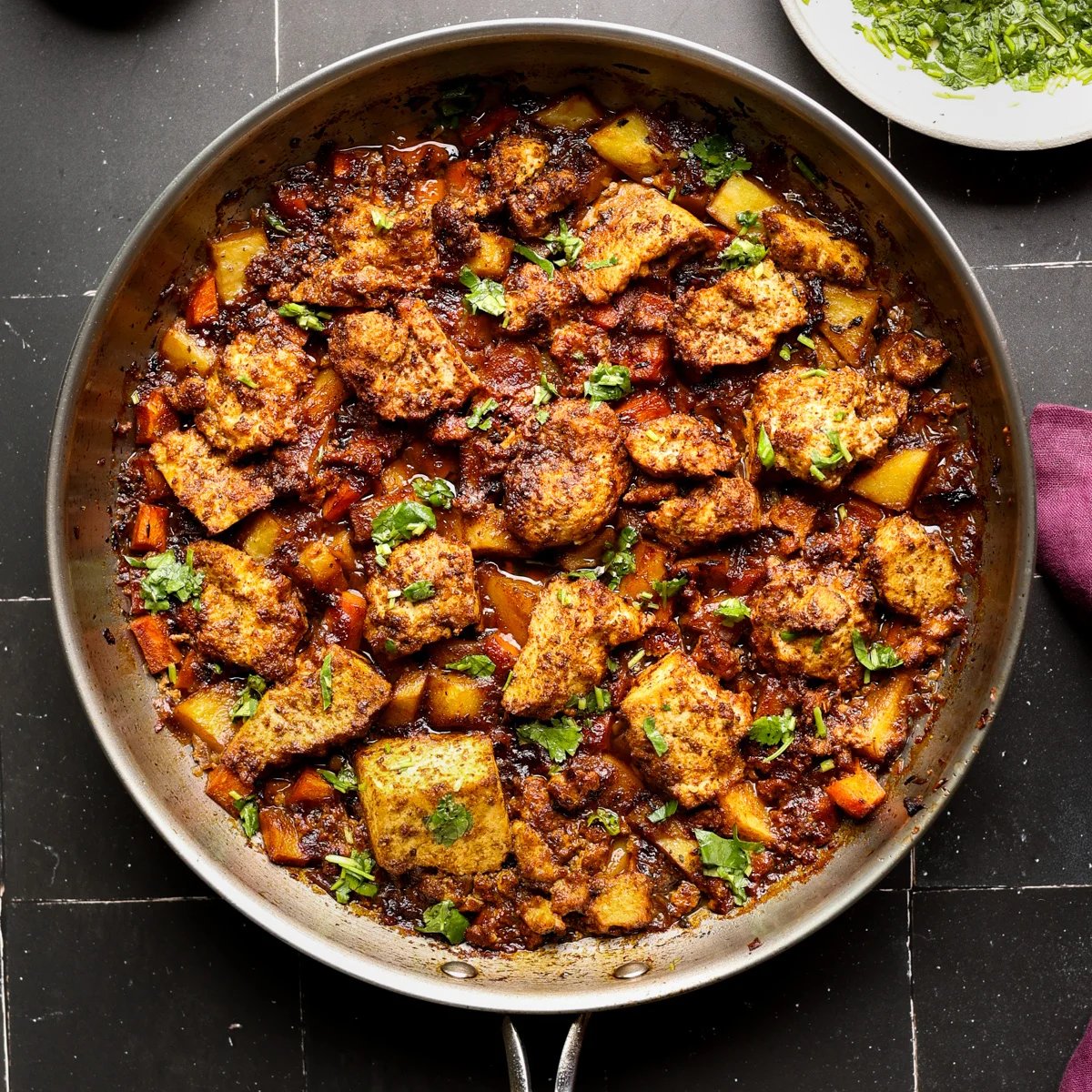 Vegan Braised Tofu and Vegetables (1 pan!)