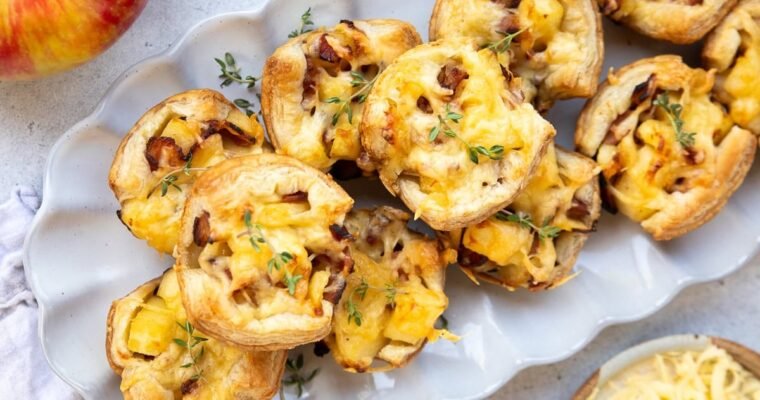 Puff Pastry Apple and Bacon Bites (Savory Fall Appetizer)