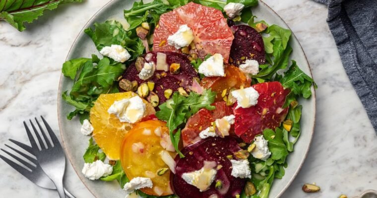Roasted Beet and Citrus Salad With Goat Cheese