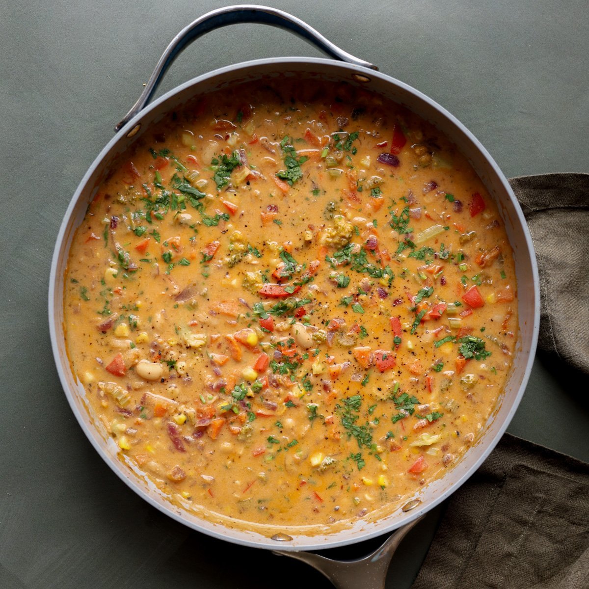 Vegan Lemon White Bean Soup (gluten-free w/ soy- & nut-free options)