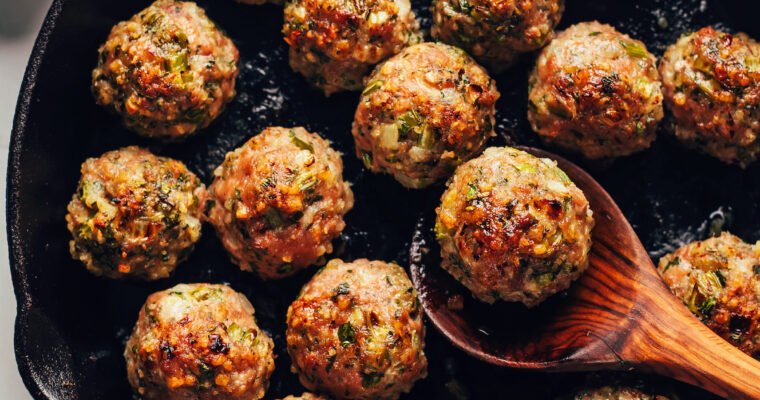 Vegan Thanksgiving Turkey Meatballs – Minimalist Baker Recipes