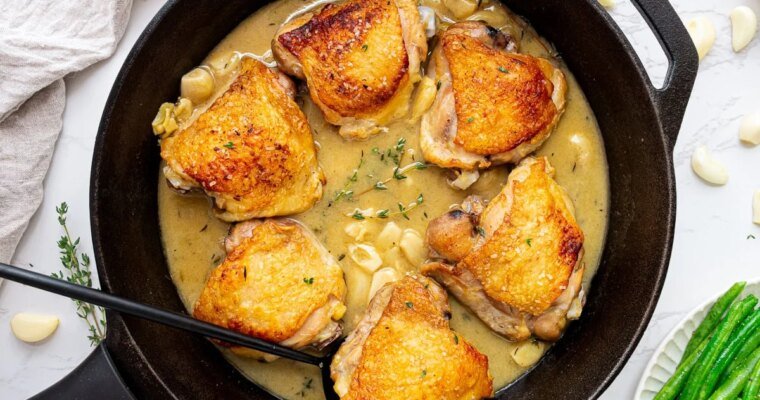 30 Cloves Garlic Chicken – Skinnytaste