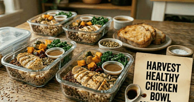 Healthy Chicken Harvest Bowl Meal Prep