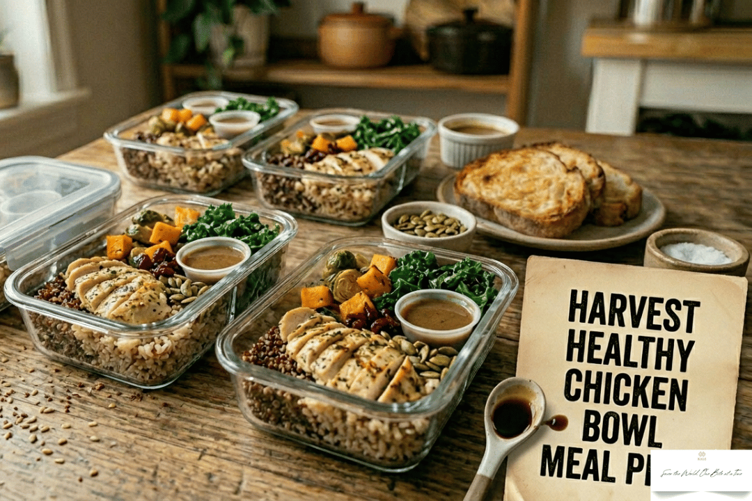 Healthy Chicken Harvest Bowl Meal Prep