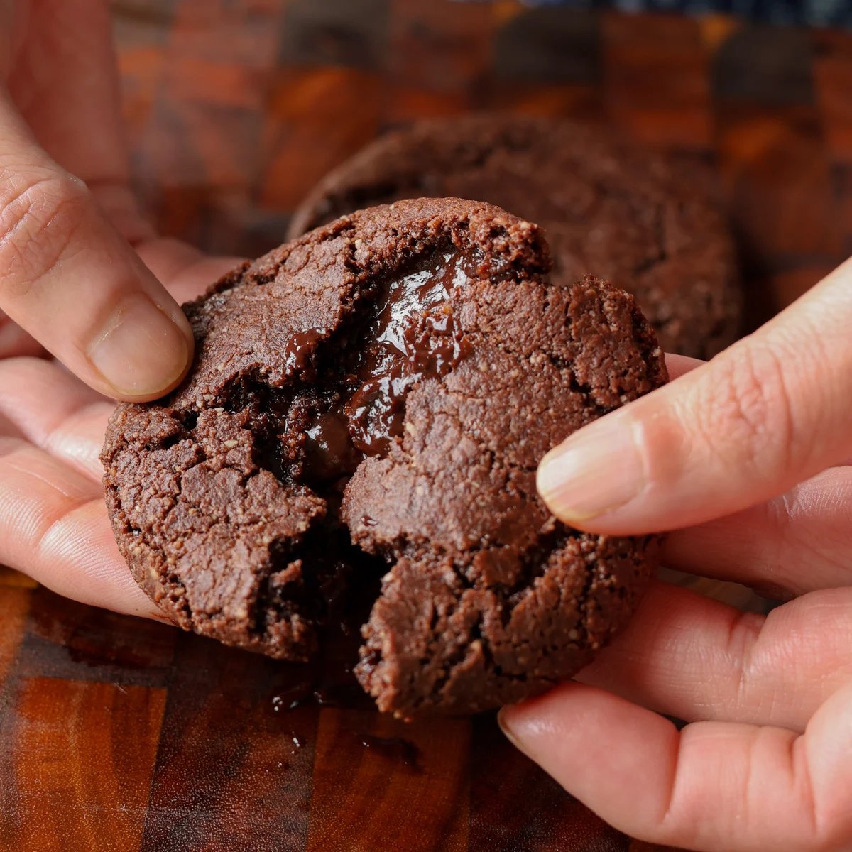 Vegan Molten Lava Cookies (gluten-free, soy-free, dairy-free)