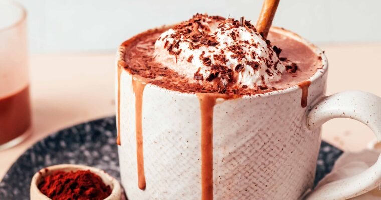 Vegan Tahini Hot Chocolate (Super Dreamy, Protein-Rich!)