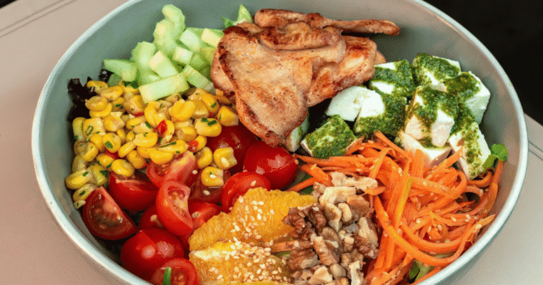 Healthy Chicken Harvest Bowl Meal Prep