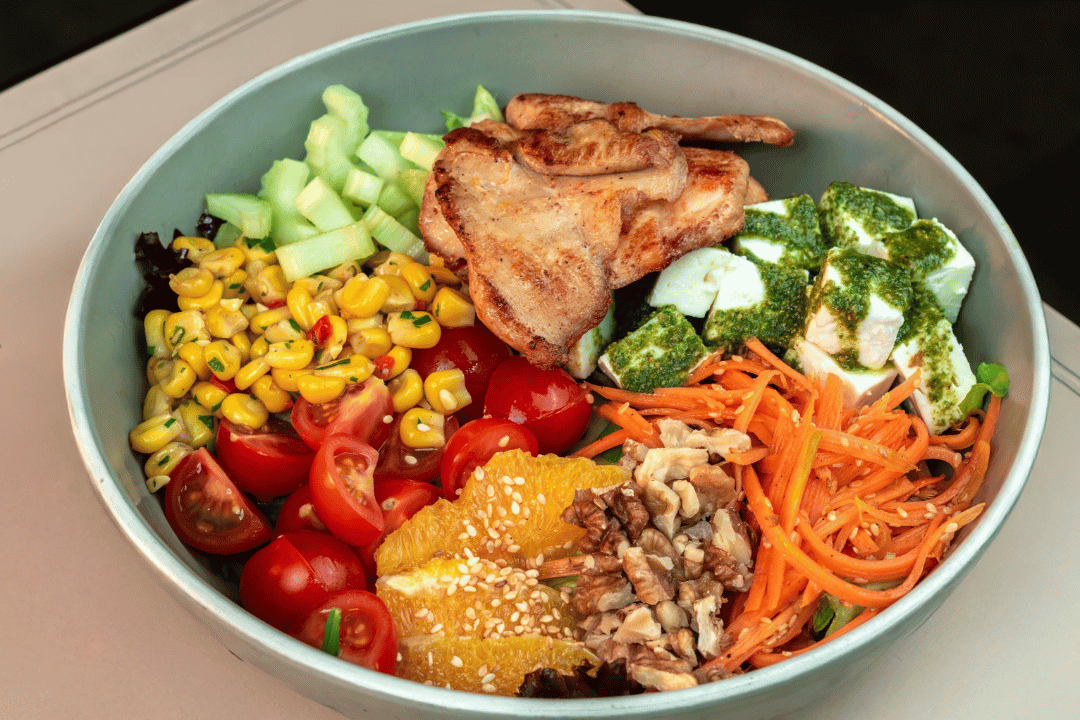 Healthy Chicken Harvest Bowl Meal Prep