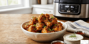 Air Fryer Cauliflower Wings with Honey Sriracha