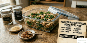 For extra flavor, use garlic powder or chili flakes. You can swap the beans with lentils or black beans for variety.