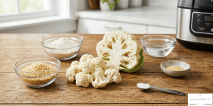 Ingredients for Air Fryer Cauliflower Wings