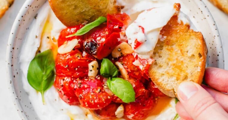 Whipped Ricotta Caprese Dip – Skinnytaste