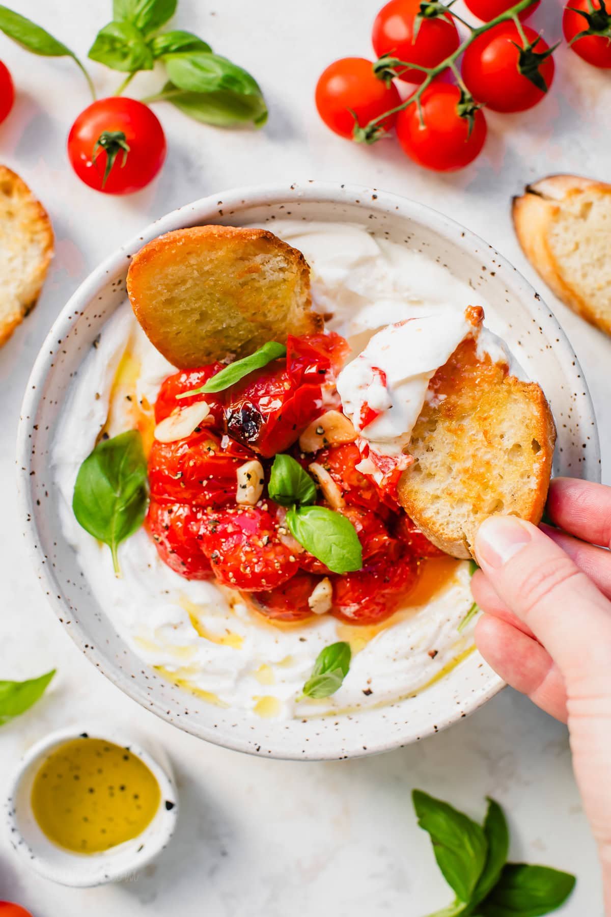 Whipped Ricotta Caprese Dip – Skinnytaste