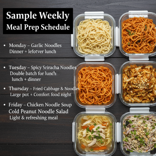 Sample Weekly Meal Prep Schedule
