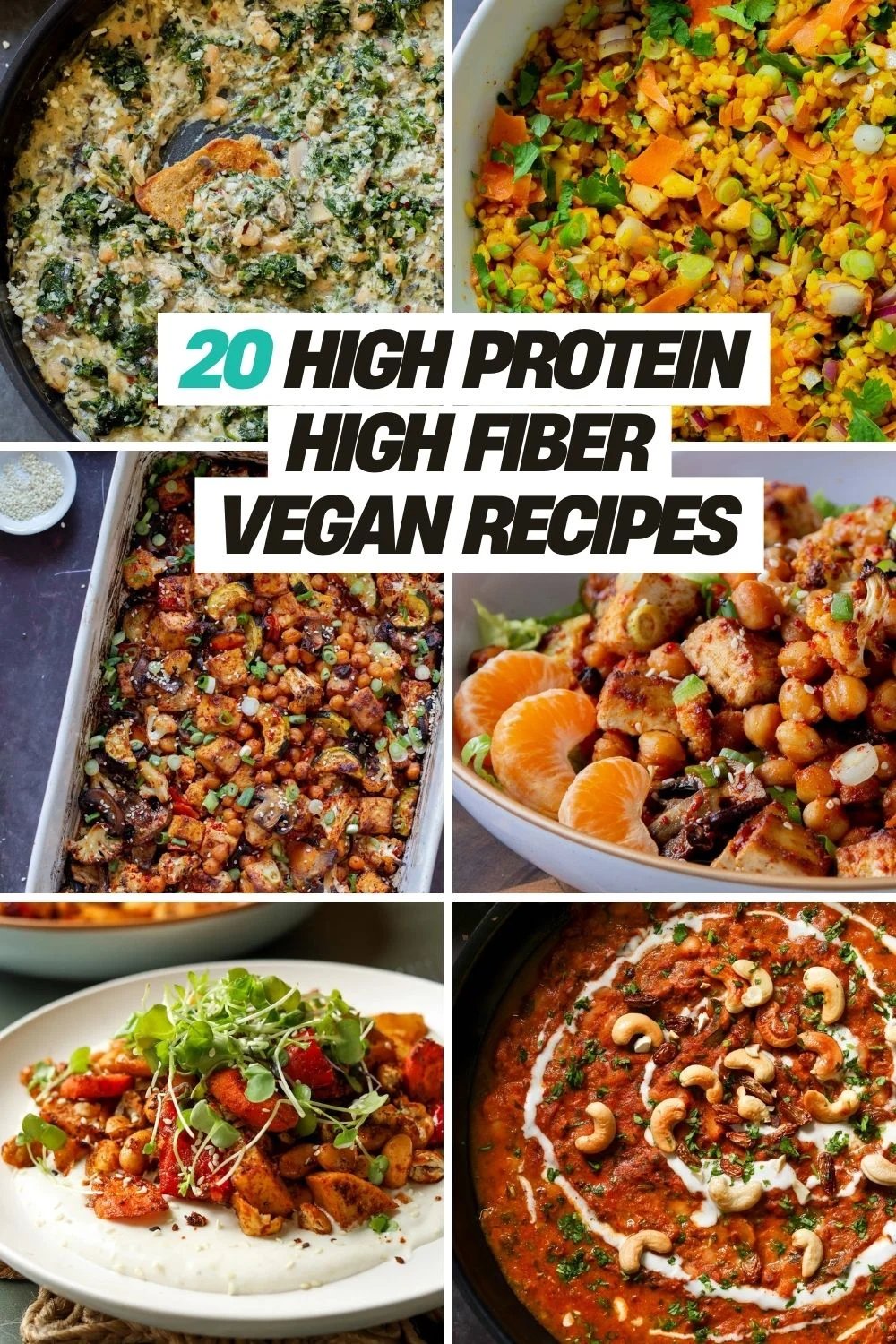 Vegan 20 High Protein High Fiber Vegan Recipes