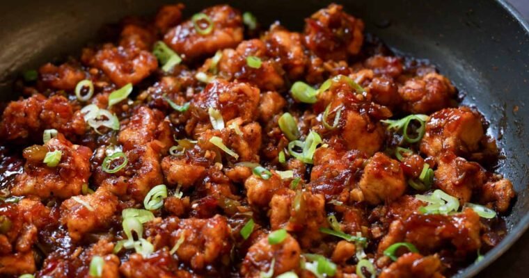 Vegan Indo-Chinese Garlic Pepper Chicken